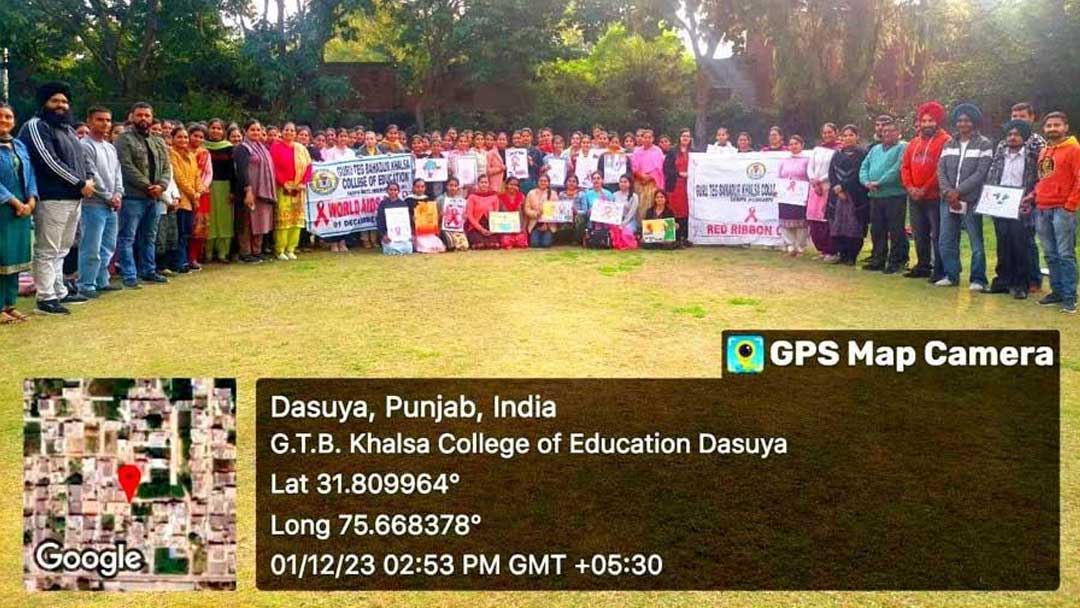 Red Ribbon Club @ Guru Teg Bahadur Khalsa College of Education, Dasuya